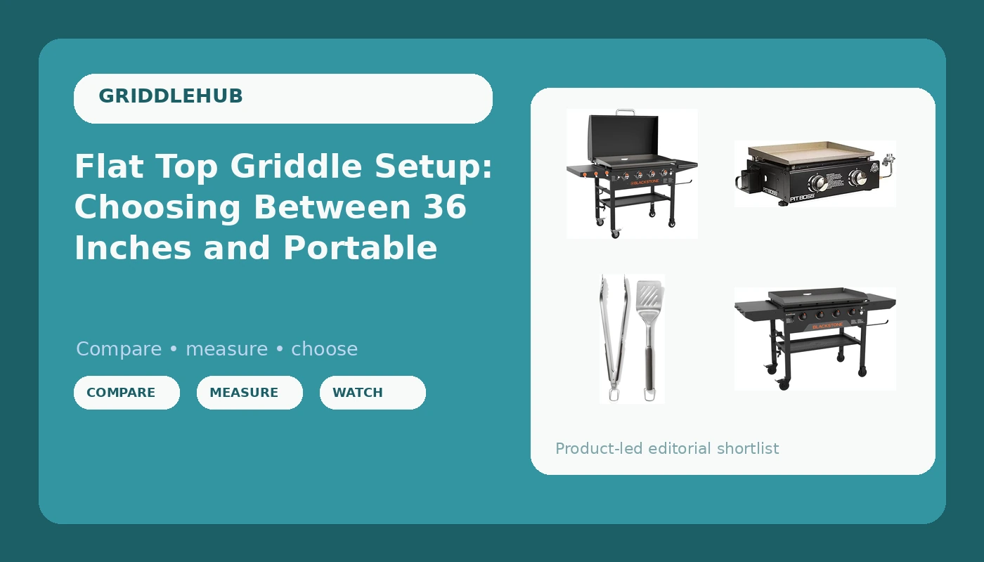 Flat Top Griddle Setup: Choosing Between 36 Inches and Portable