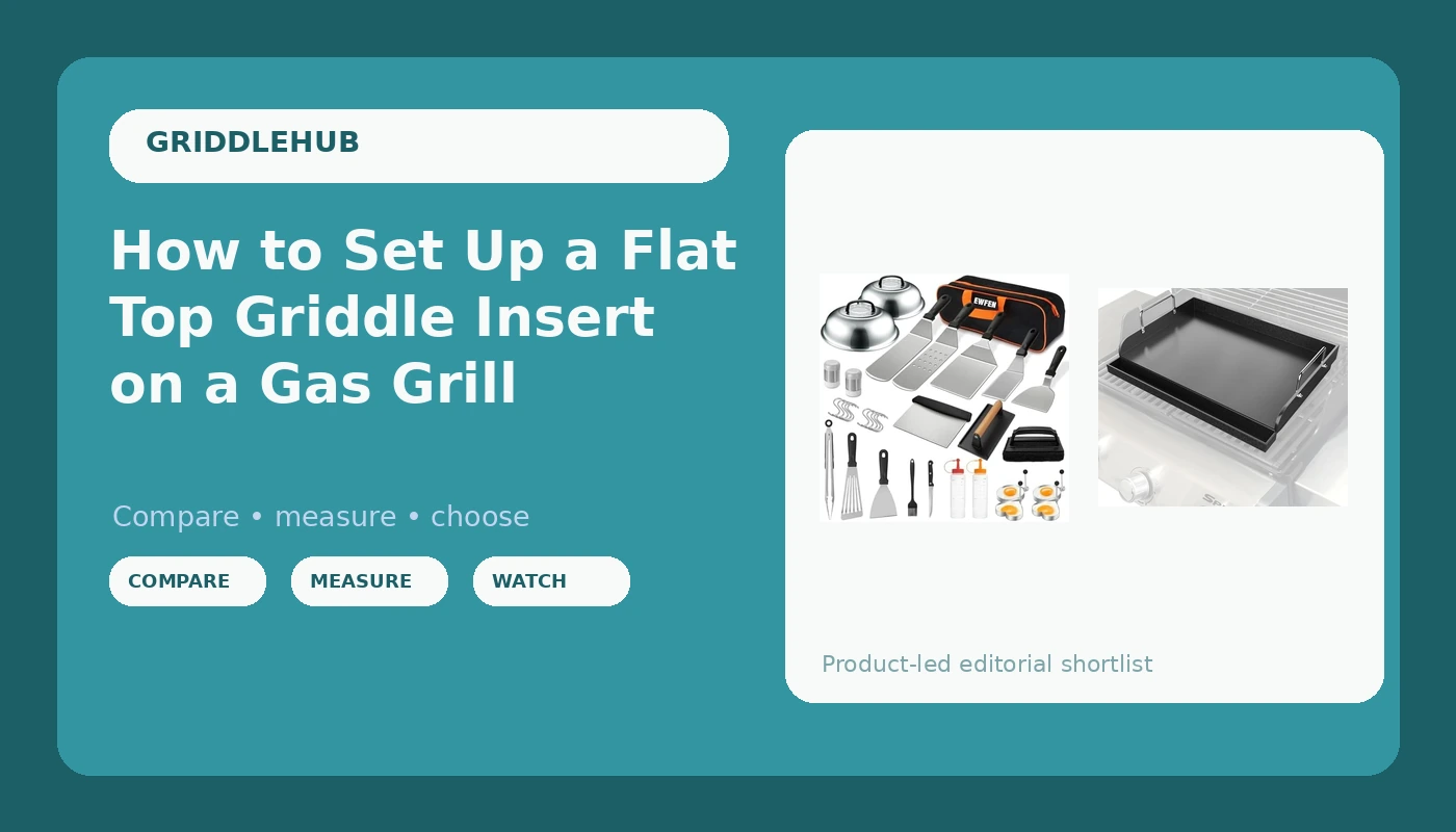 How to Set Up a Flat Top Griddle Insert on a Gas Grill