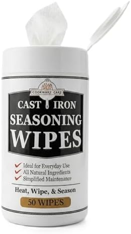 Cookware Care Seasoning Wipes (B0F67J6TJL)